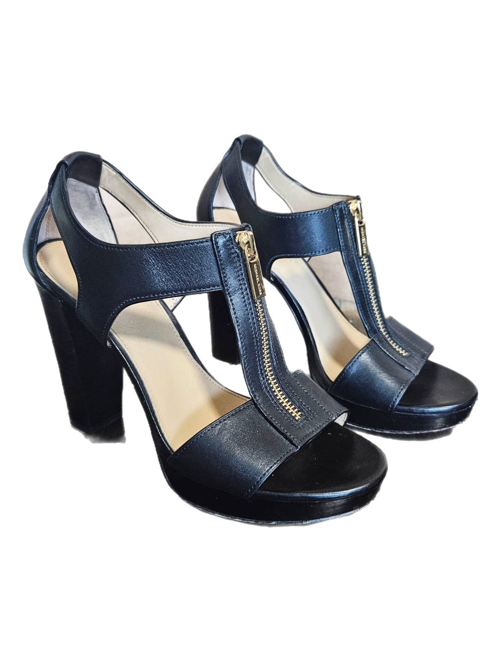 Michael Kors Berkley T-Strap Platform    Heeled Sandal Size 7M